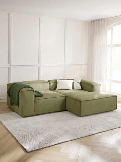 Lendric Modular Corduroy Corner Sofa (2-Seater)