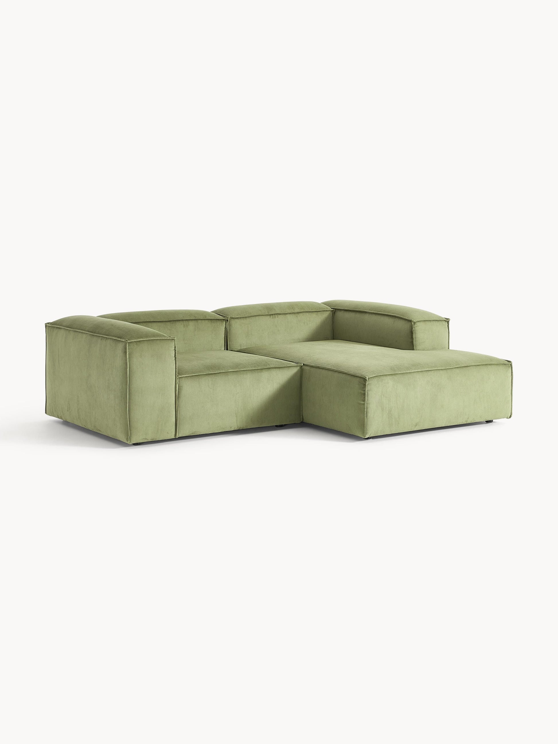 Lendric Modular Corduroy Corner Sofa (2-Seater)