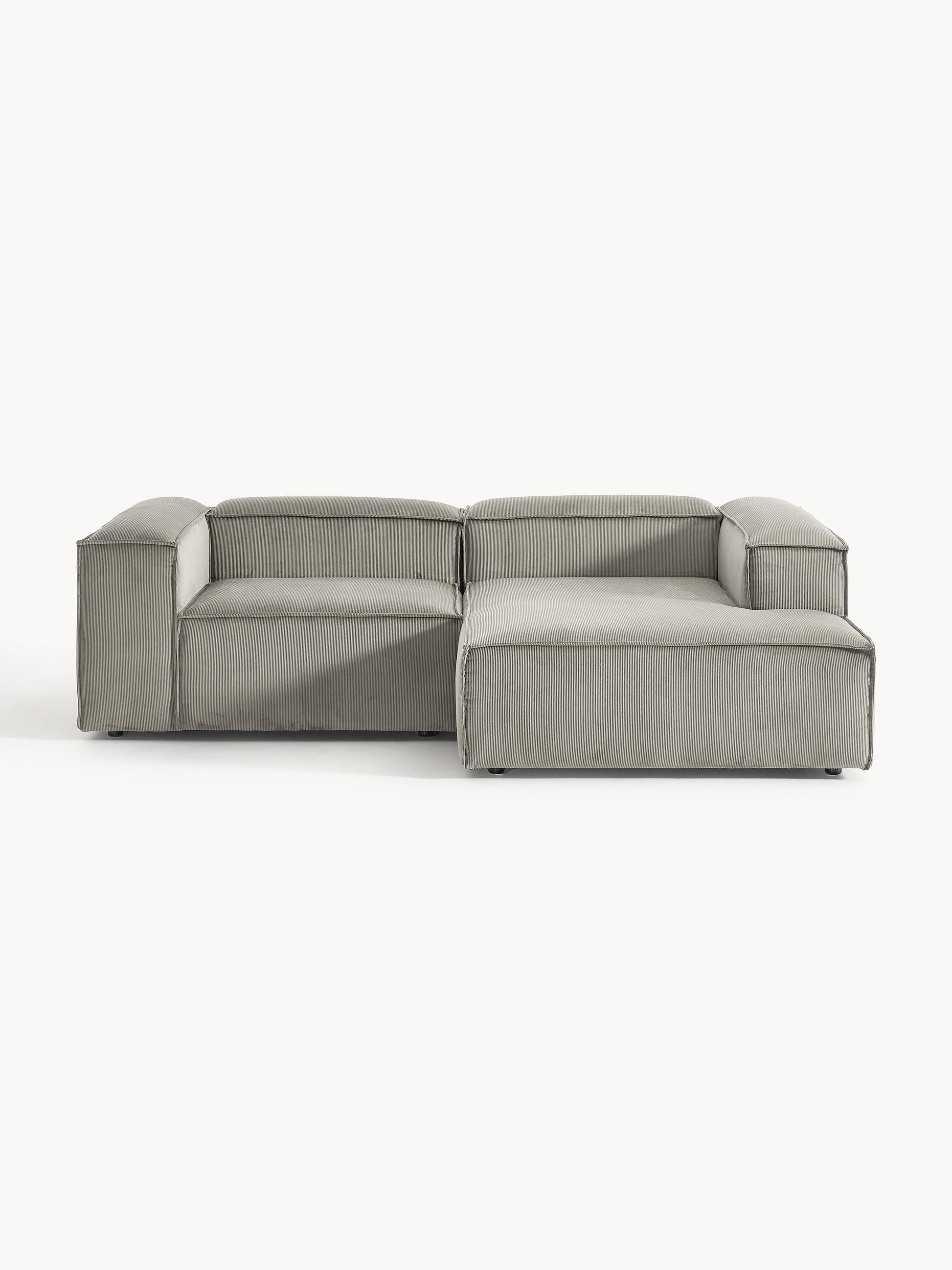 Lendric Modular Corduroy Corner Sofa (2-Seater)
