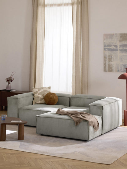 Lendric Modular Corduroy Corner Sofa (2-Seater)