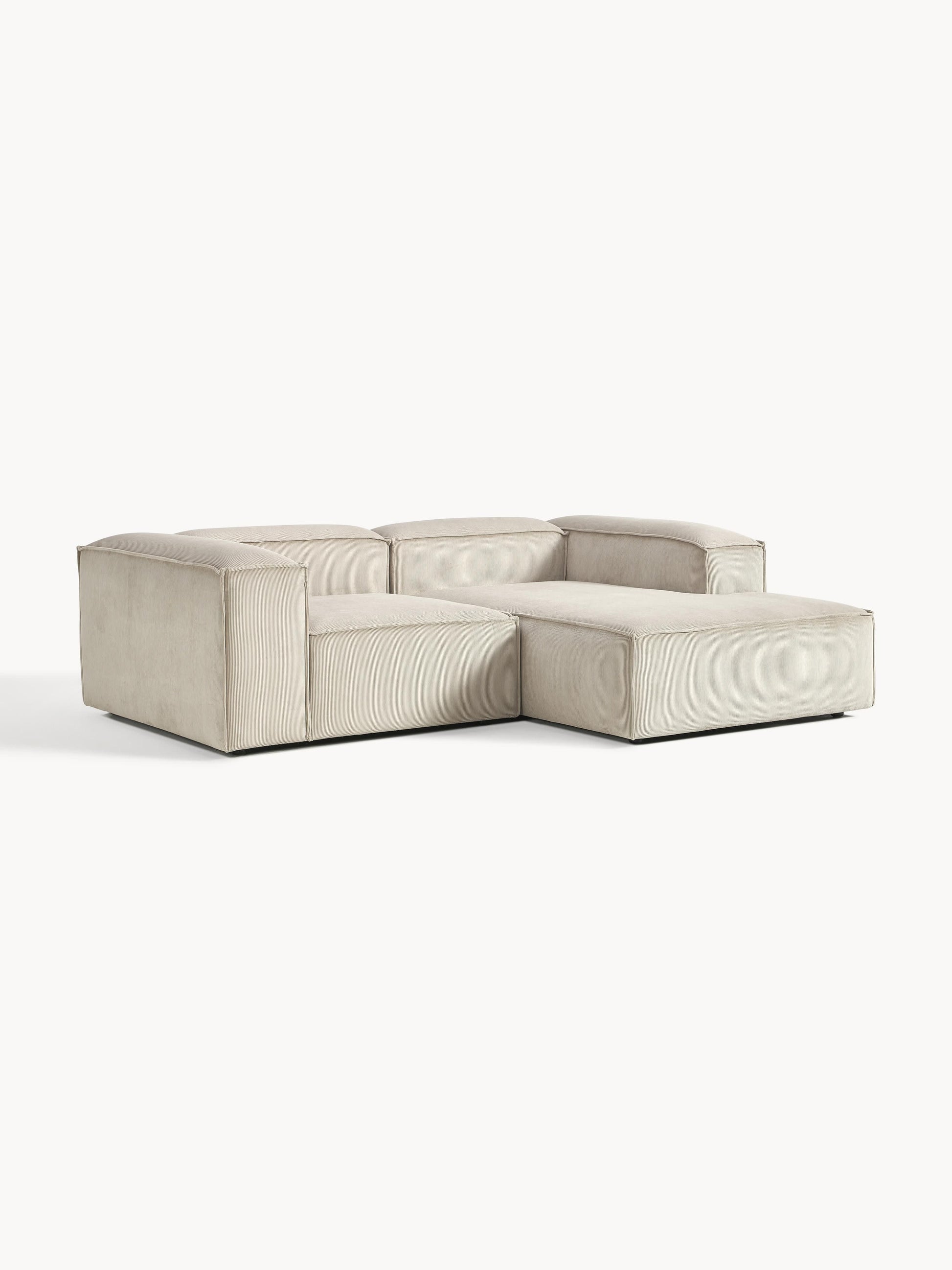 Lendric Modular Corduroy Corner Sofa (2-Seater)