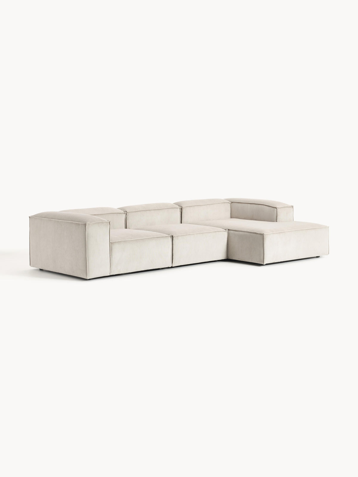 Lendric Modular Corduroy Corner Sofa (4-Seater)
