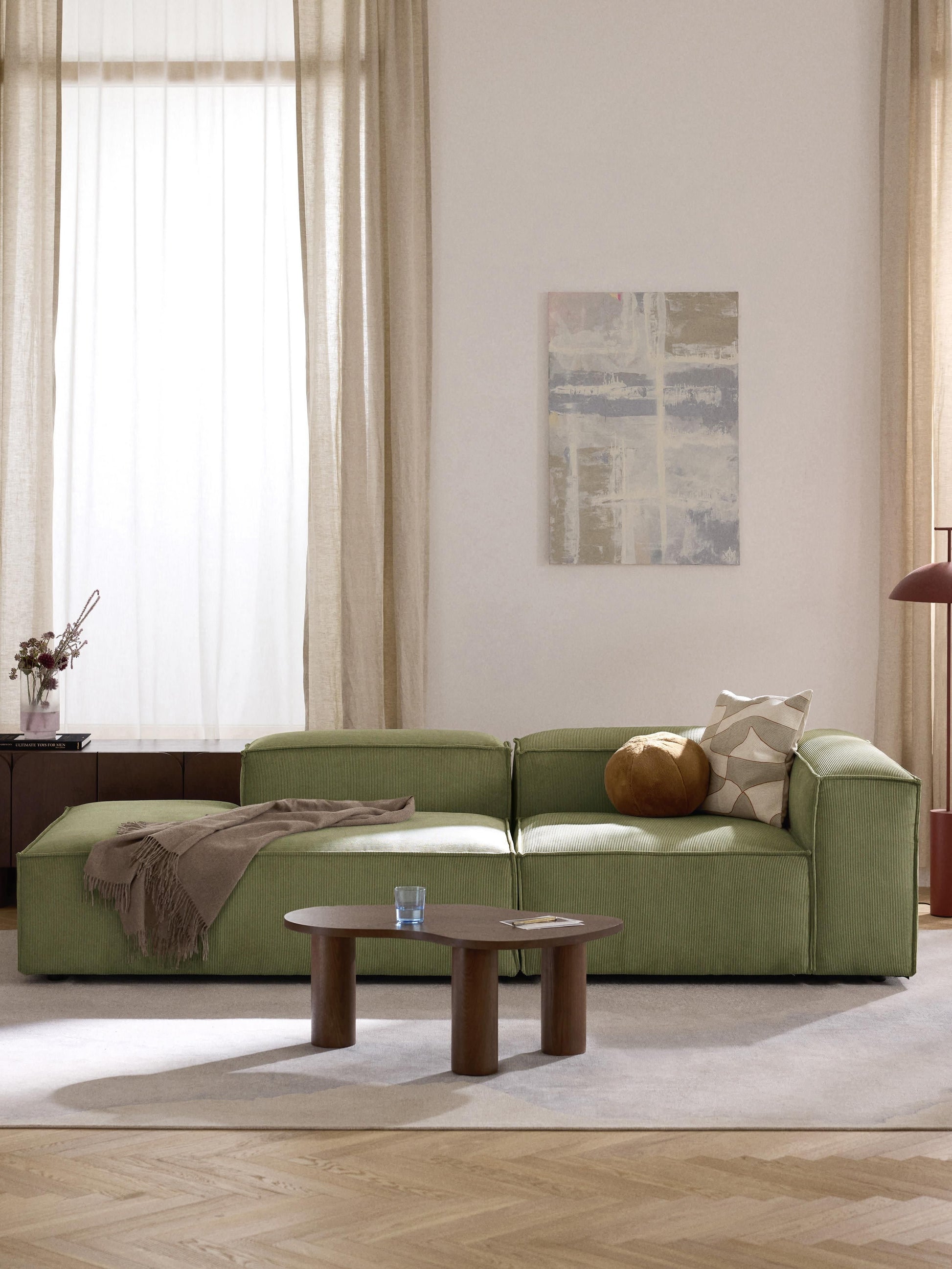 Lendric Modular Corduroy Ottoman