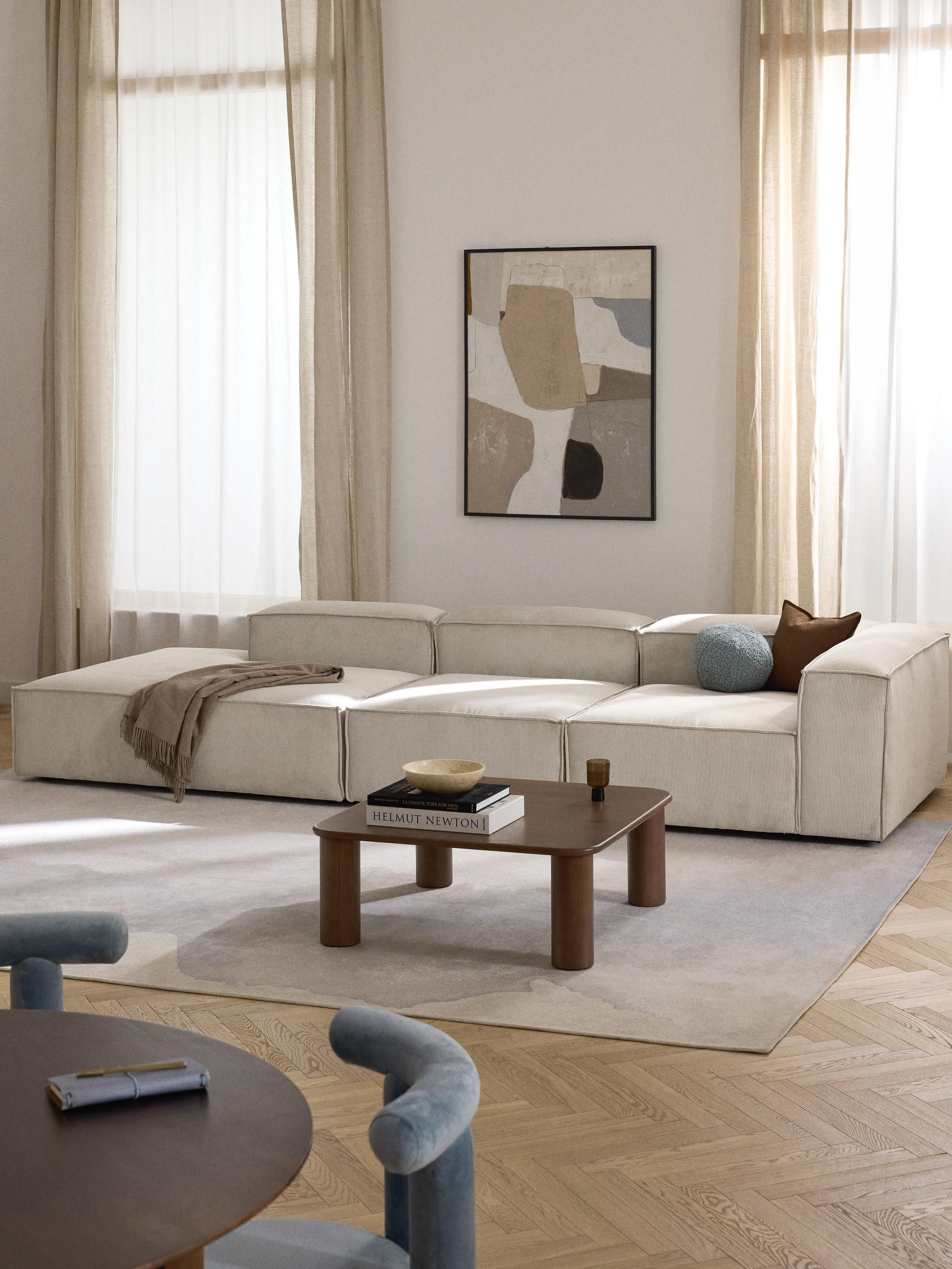 Lendric Modular Corduroy XL Ottoman