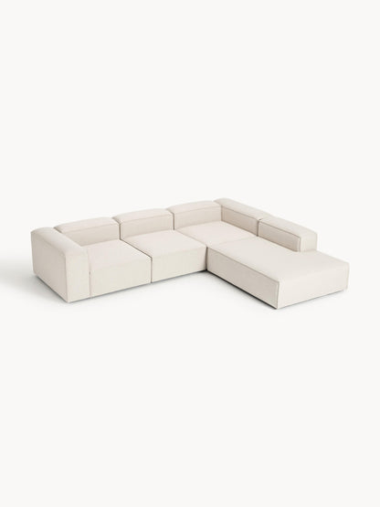 Lendric Modular Corner Sofa (4-Seater) in Linen Blend, XL