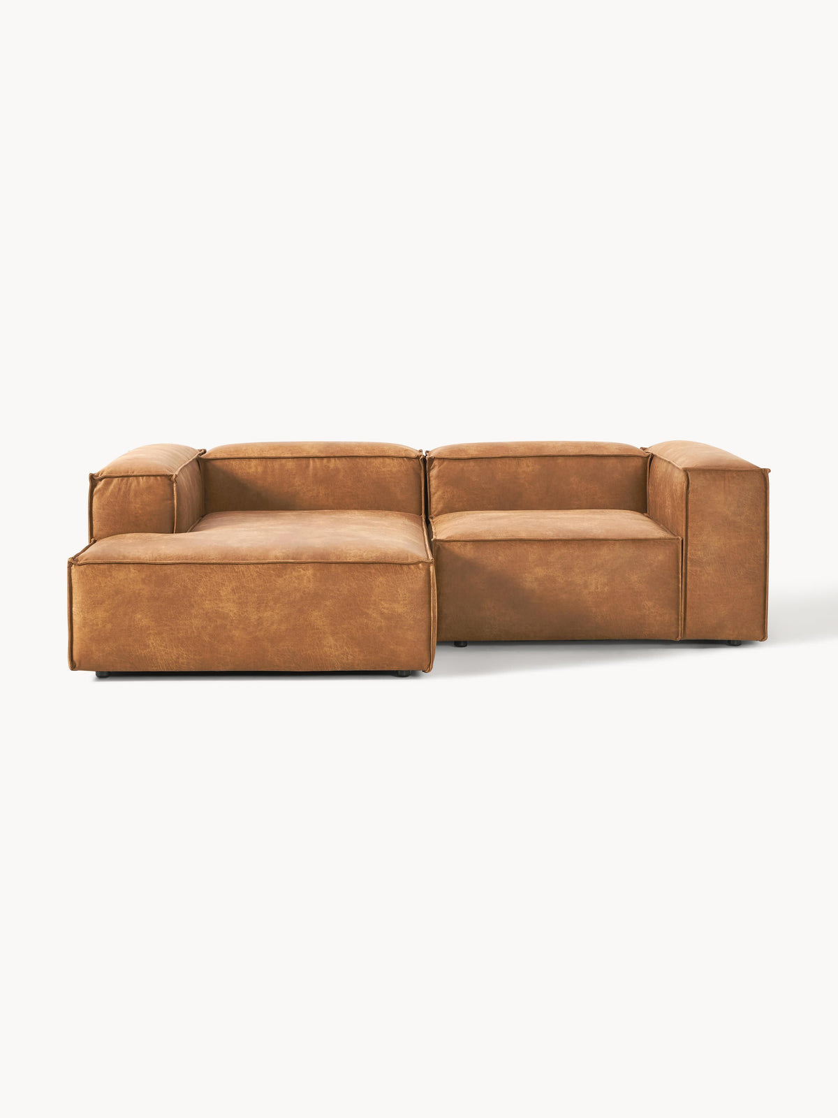 Lendric Modular Leather Corner Sofa (2-Seater)