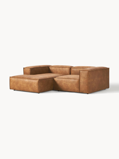 Lendric Modular Leather Corner Sofa (2-Seater)