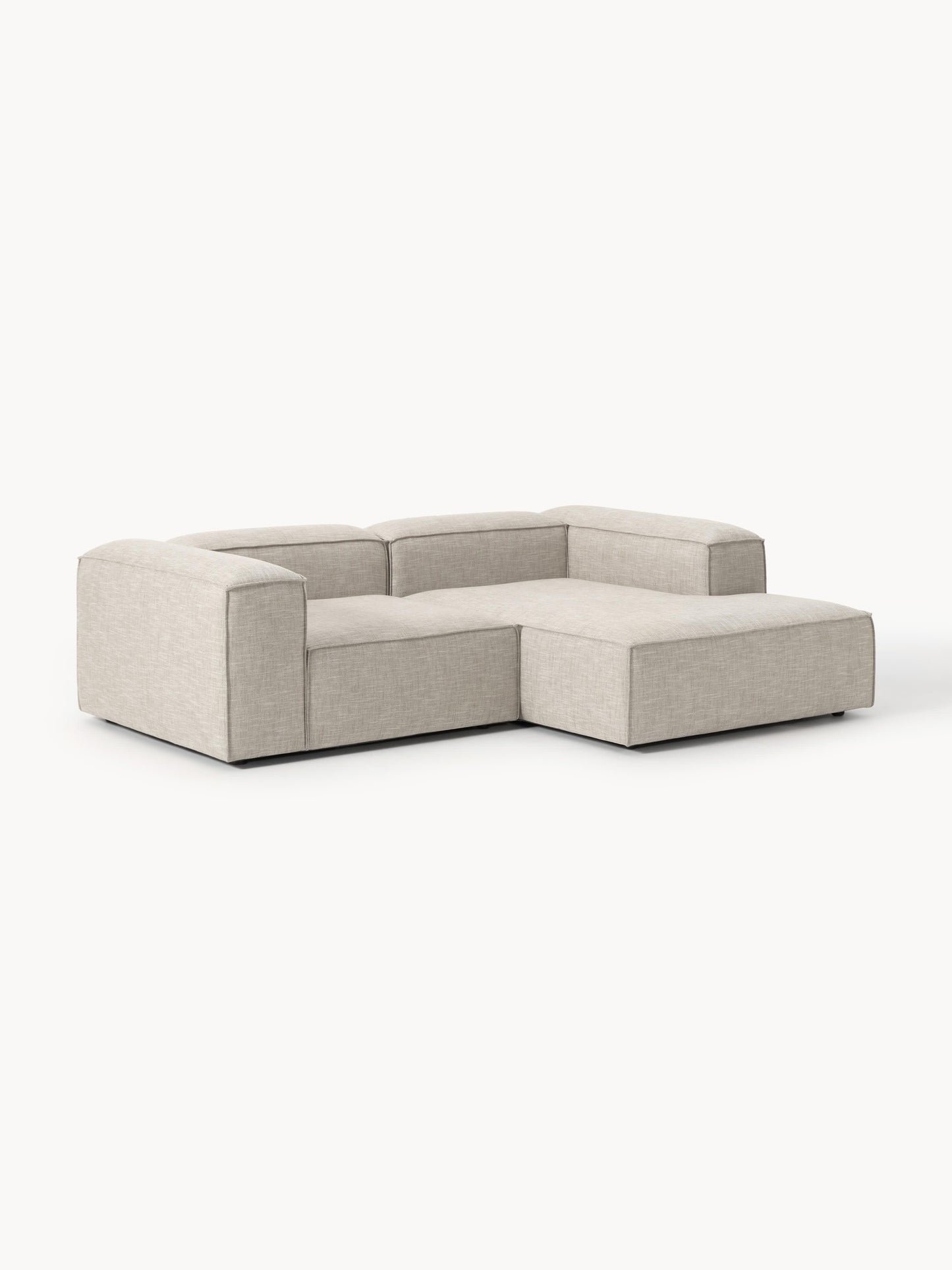 Lendric Modular Linen Blend Corner Sofa (2-Seater)