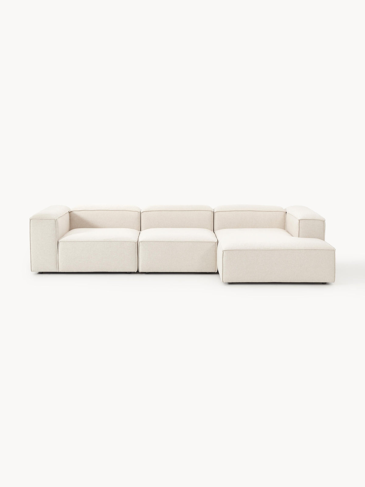 Lendric Modular Linen Blend Corner Sofa (4-Seater)