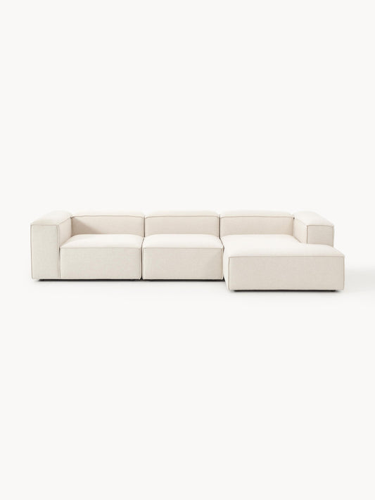 Lendric Modular Linen Blend Corner Sofa (4-Seater)