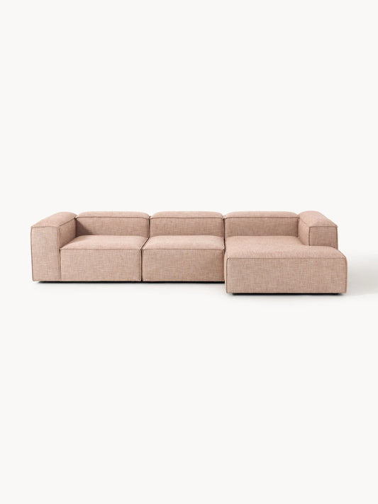 Lendric Modular Linen Blend Corner Sofa (4-Seater)