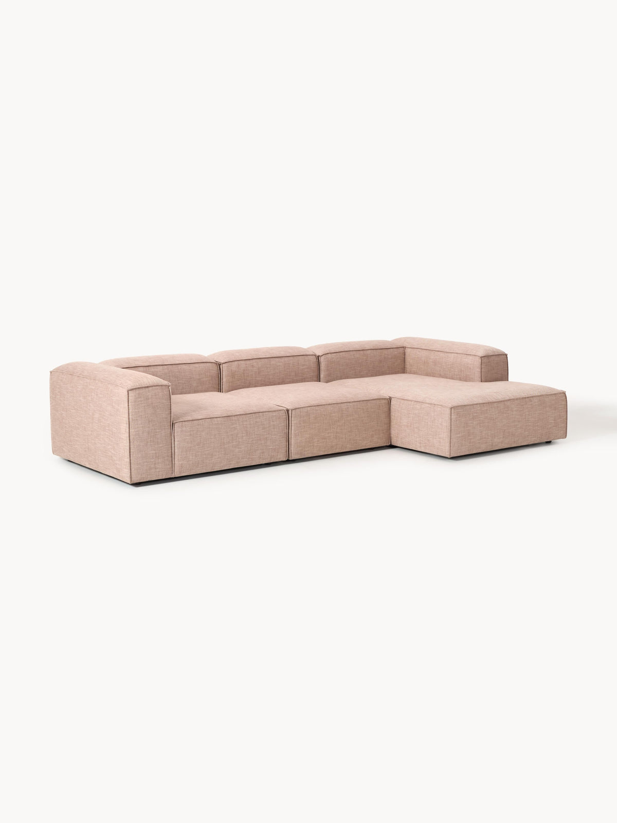 Lendric Modular Linen Blend Corner Sofa (4-Seater)