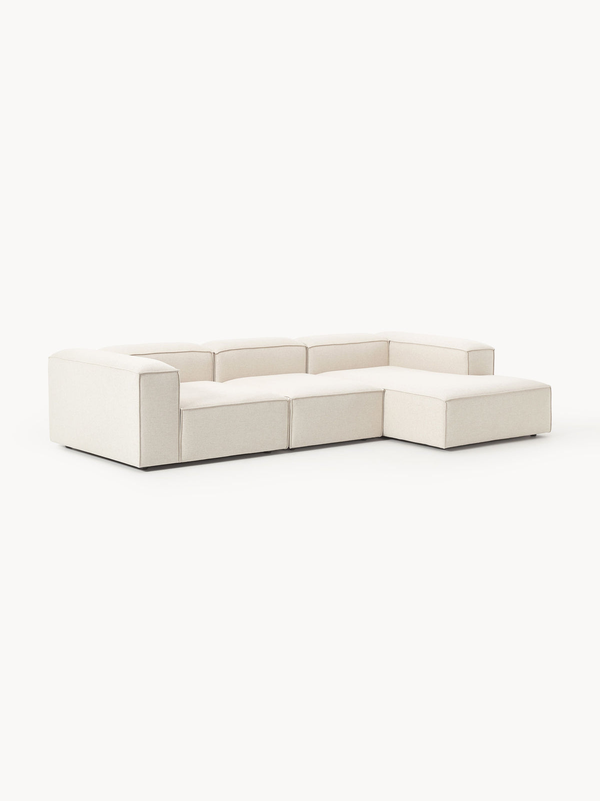Lendric Modular Linen Blend Corner Sofa (4-Seater)