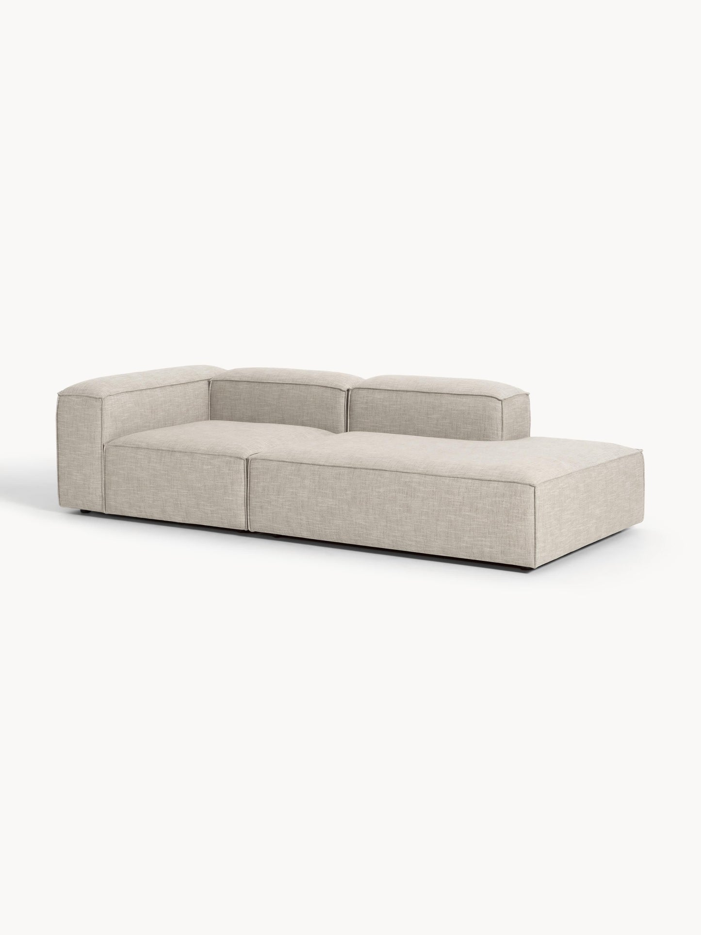 Lendric Modular Linen Blend Ottoman