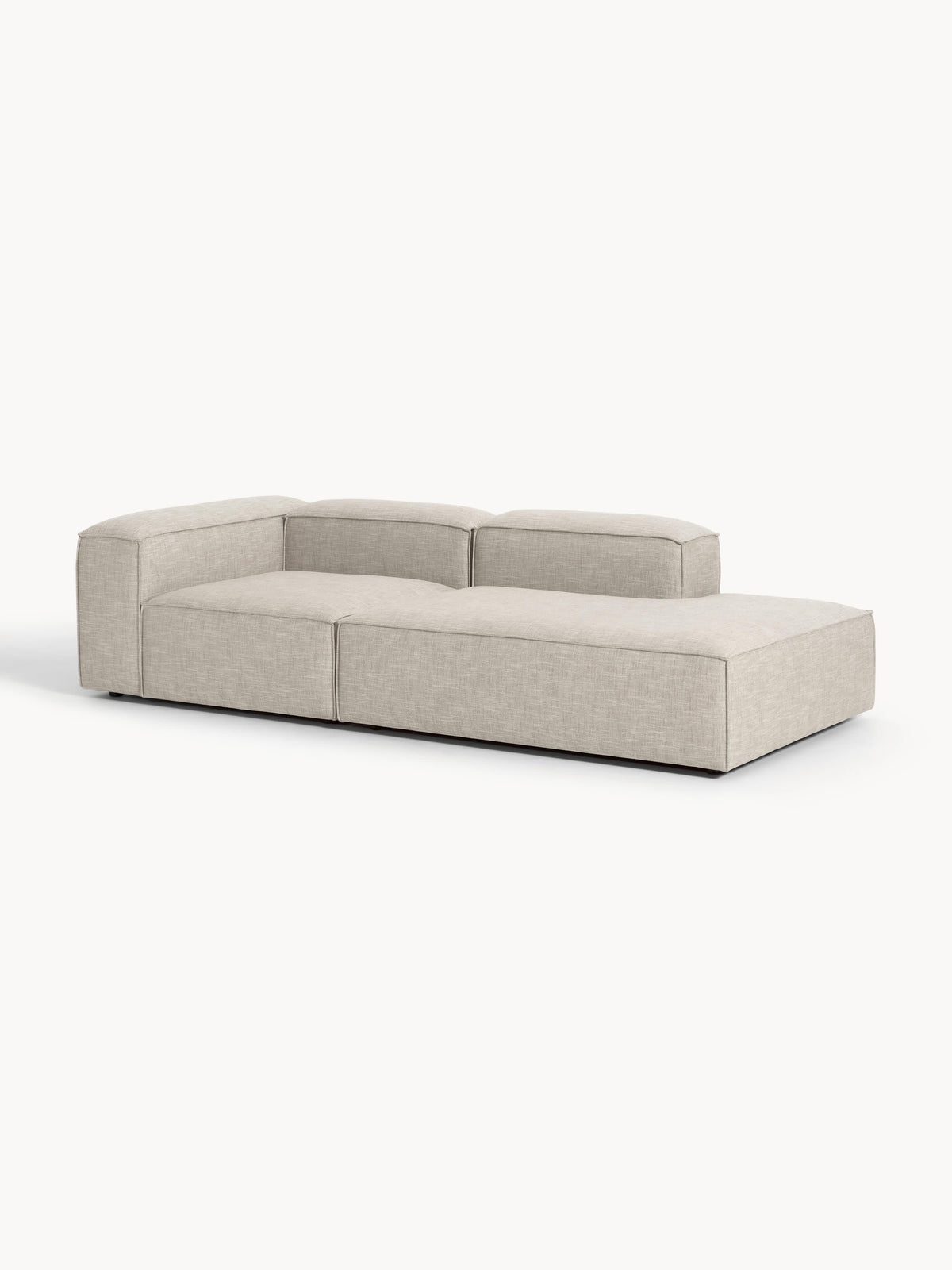 Lendric Modular Linen Blend Ottoman
