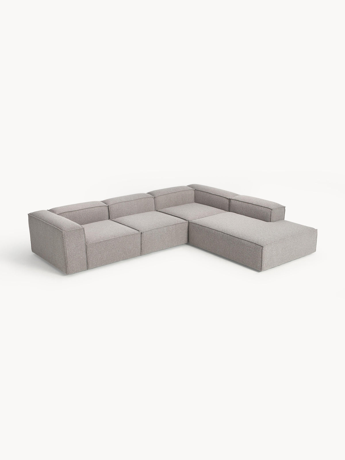 Lendric Modular XL Bouclé Corner Sofa (4-Seater)