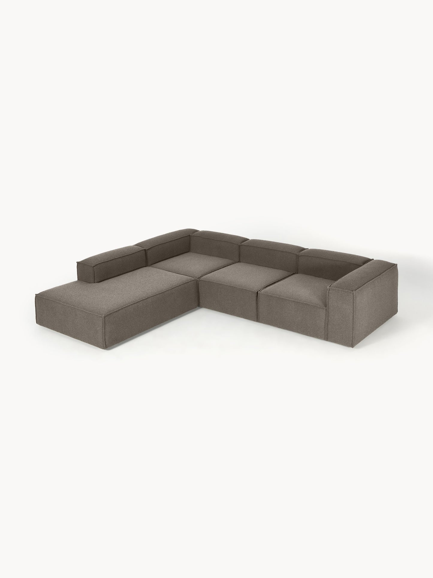 Lendric Modular XL Bouclé Corner Sofa (4-Seater)