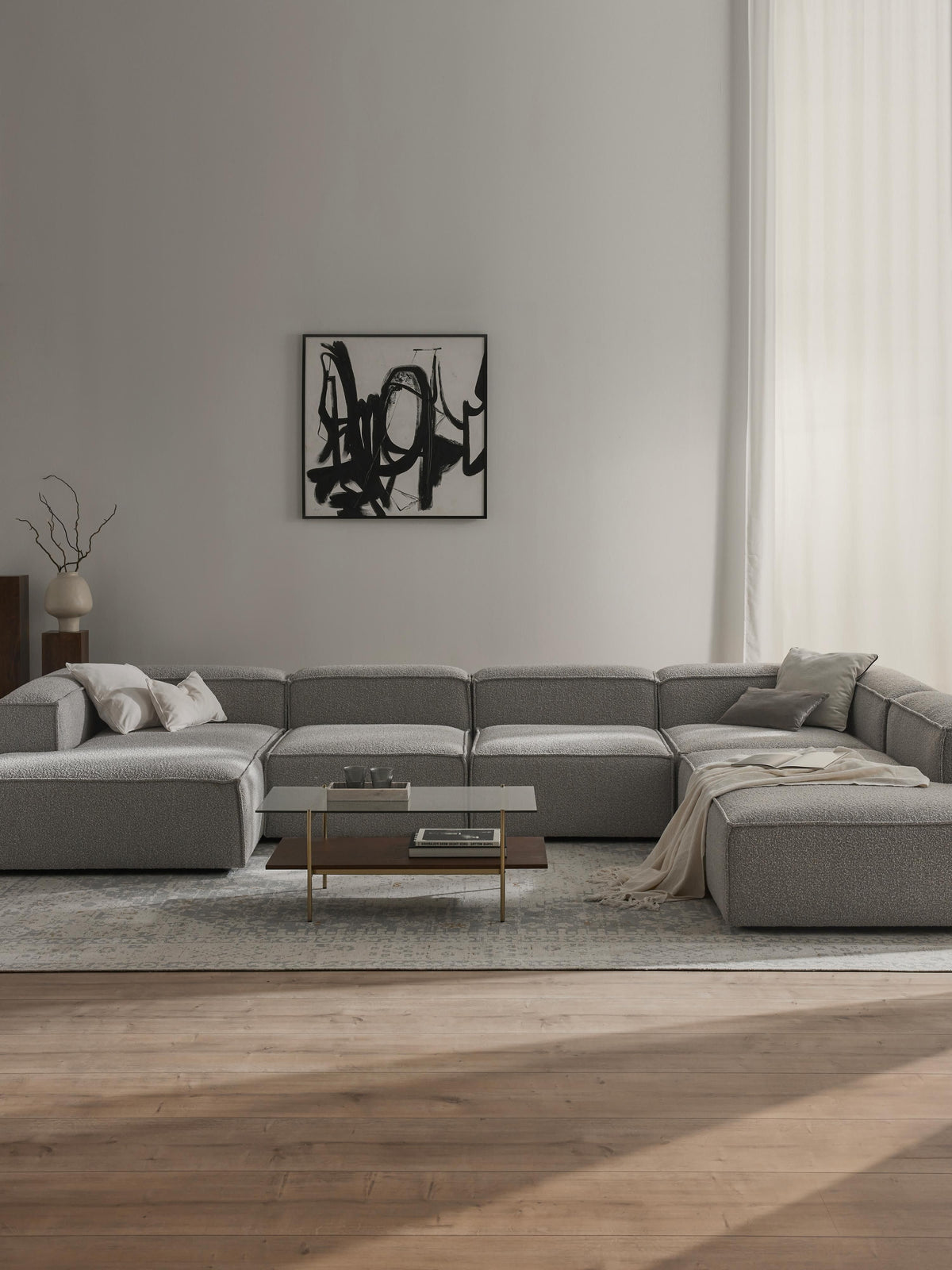 Lendric Modular XL Bouclé Sofa