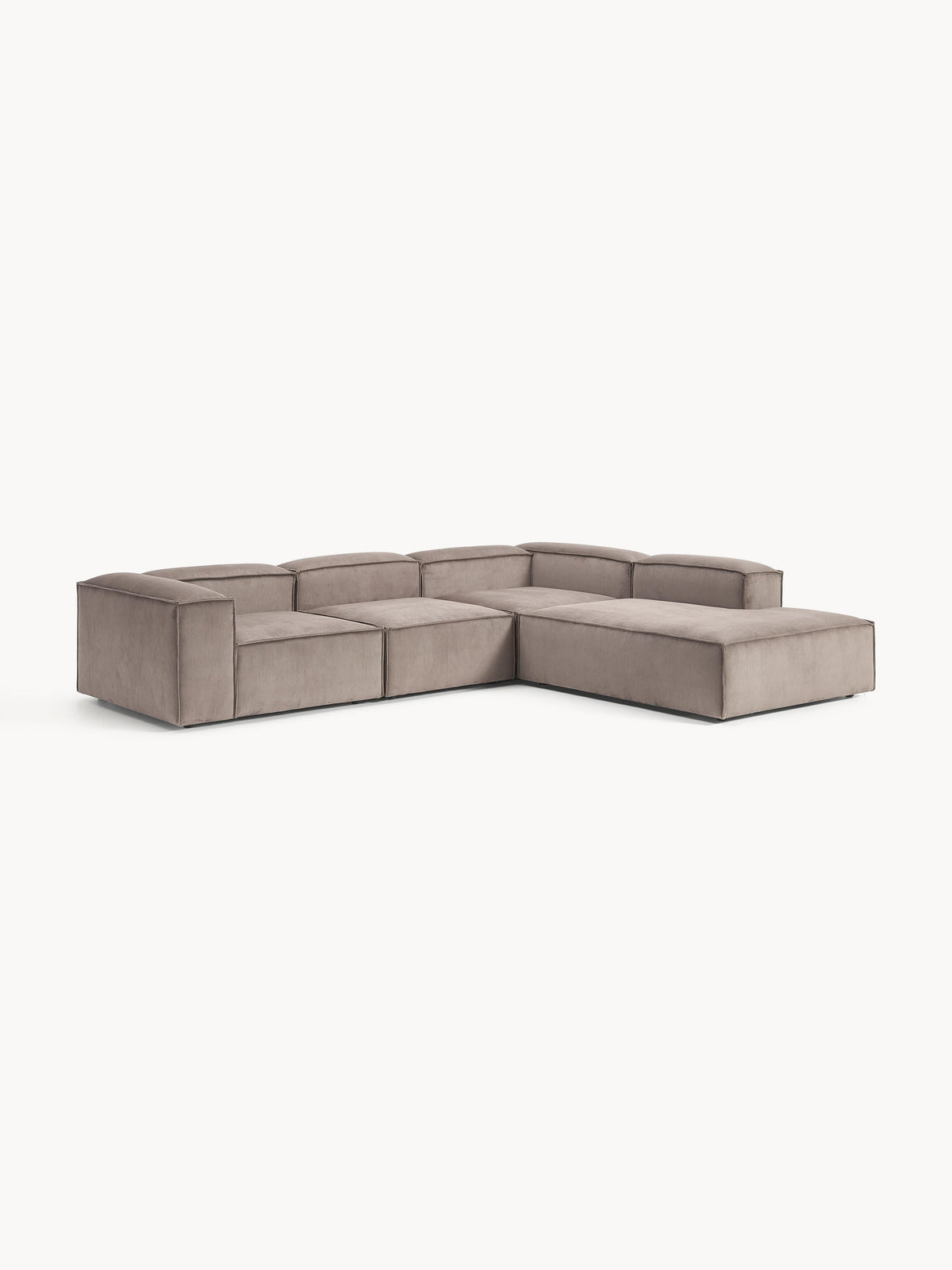Lendric Modular XL Corduroy Corner Sofa (4-Seater)