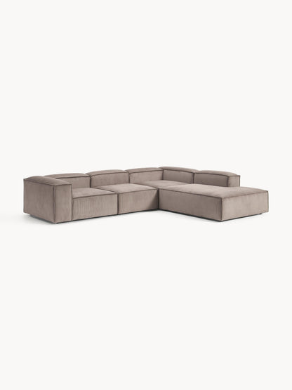 Lendric Modular XL Corduroy Corner Sofa (4-Seater)