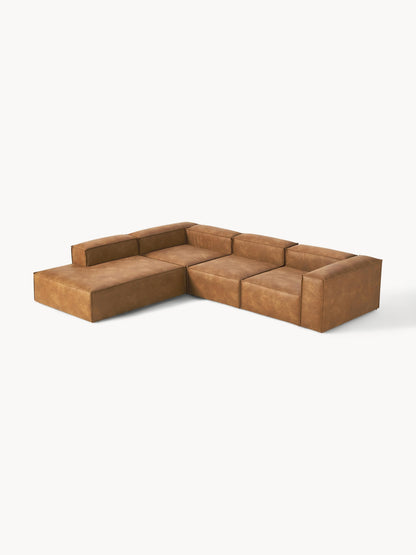 Lendric Modular XL Leather Corner Sofa (4-Seater)