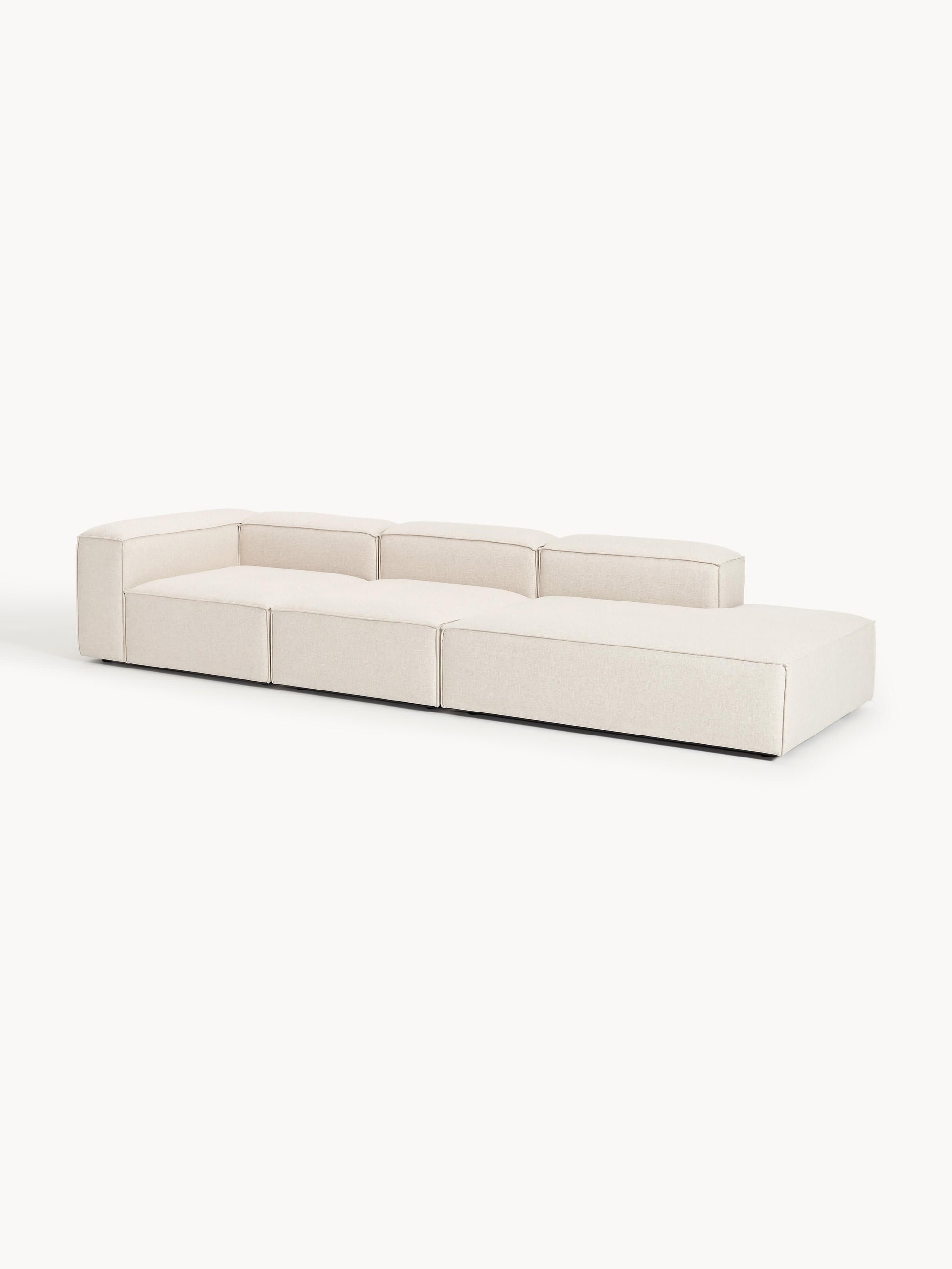 Lendric Modular XL Linen Blend Ottoman