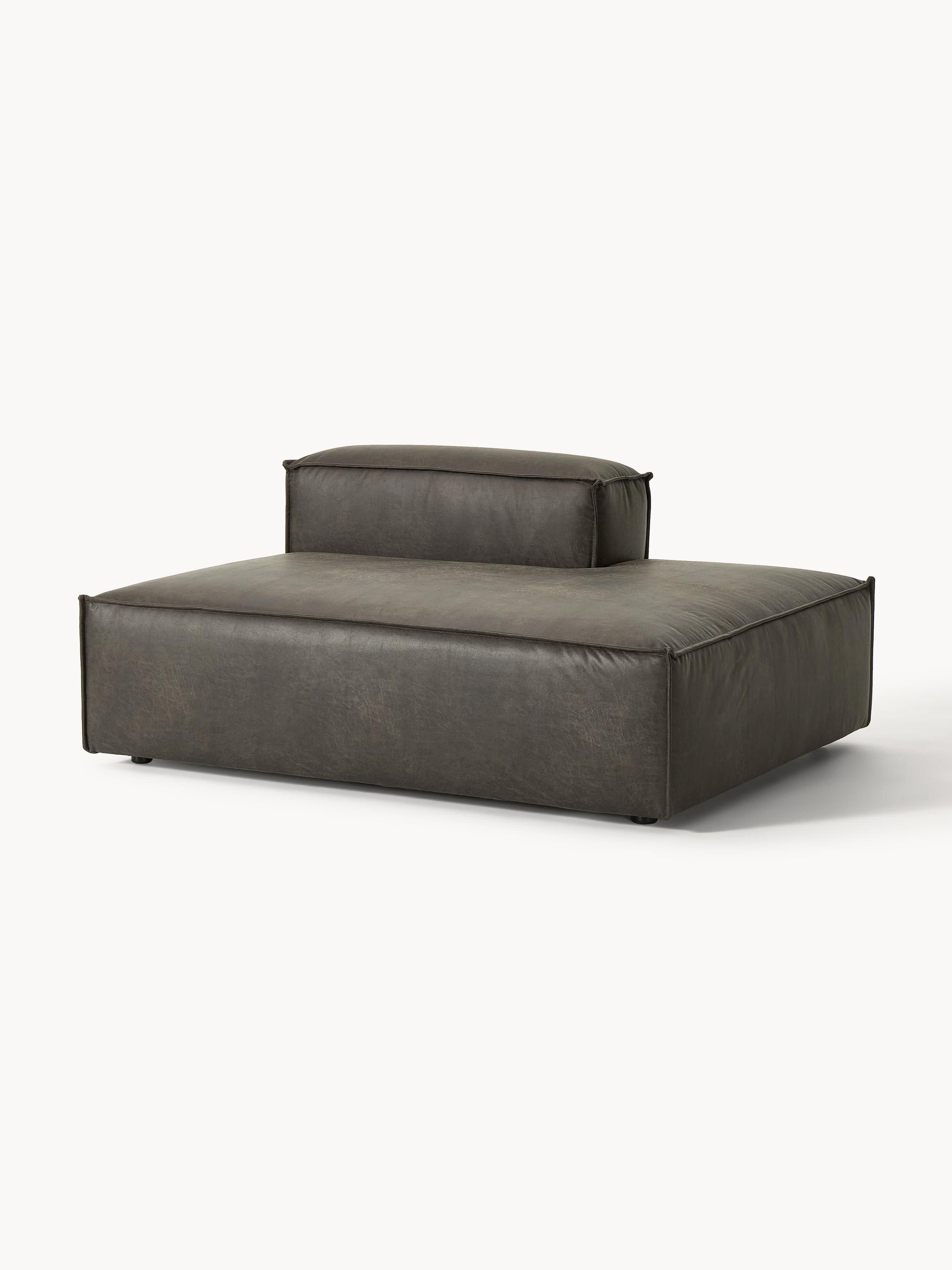 Lendric Ottoman Module in Leather