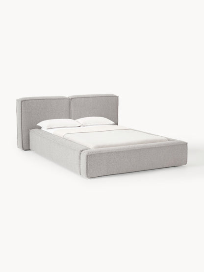 Lendric Upholstered Bed in Bouclé