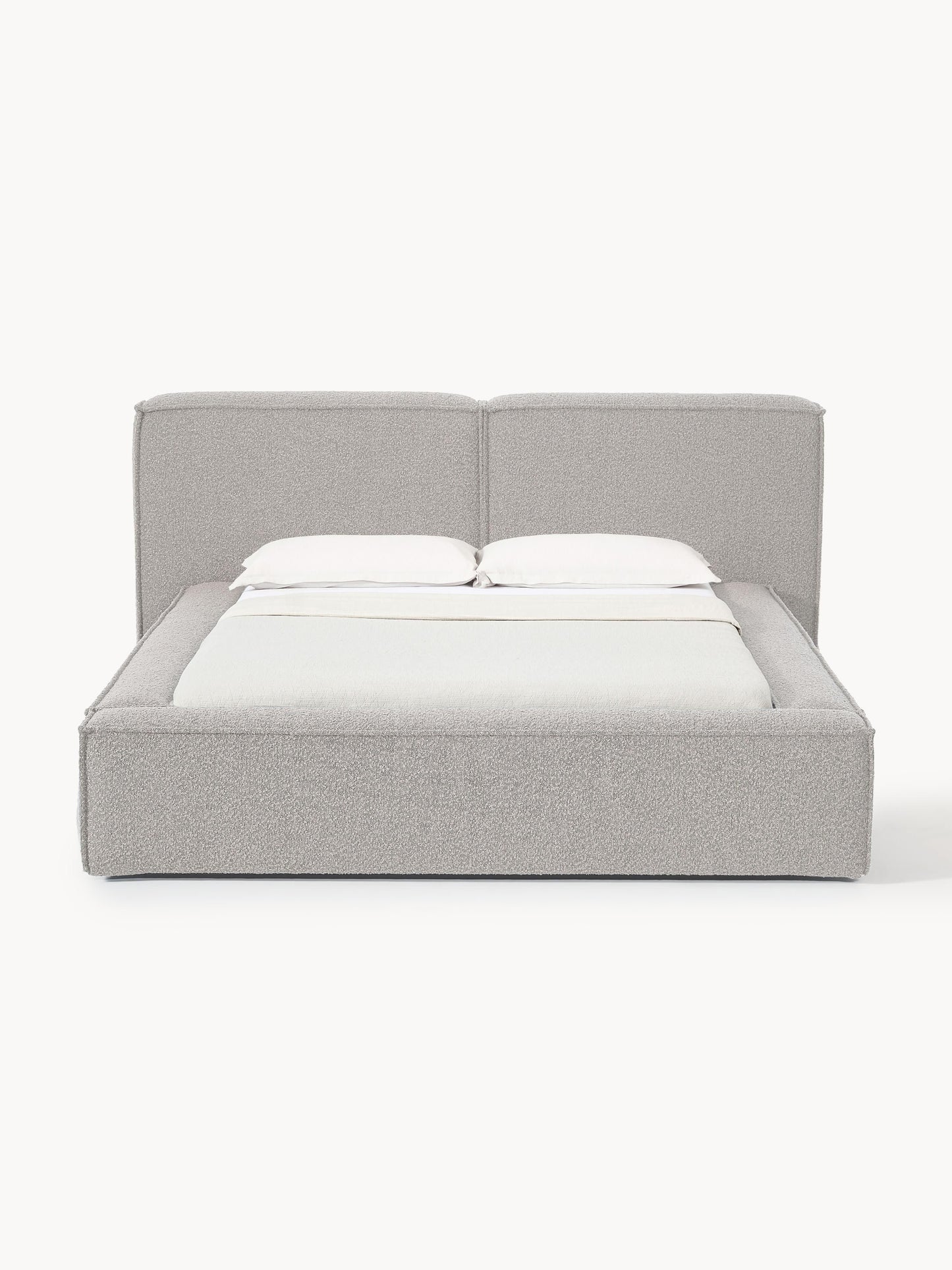Lendric Upholstered Bed in Bouclé