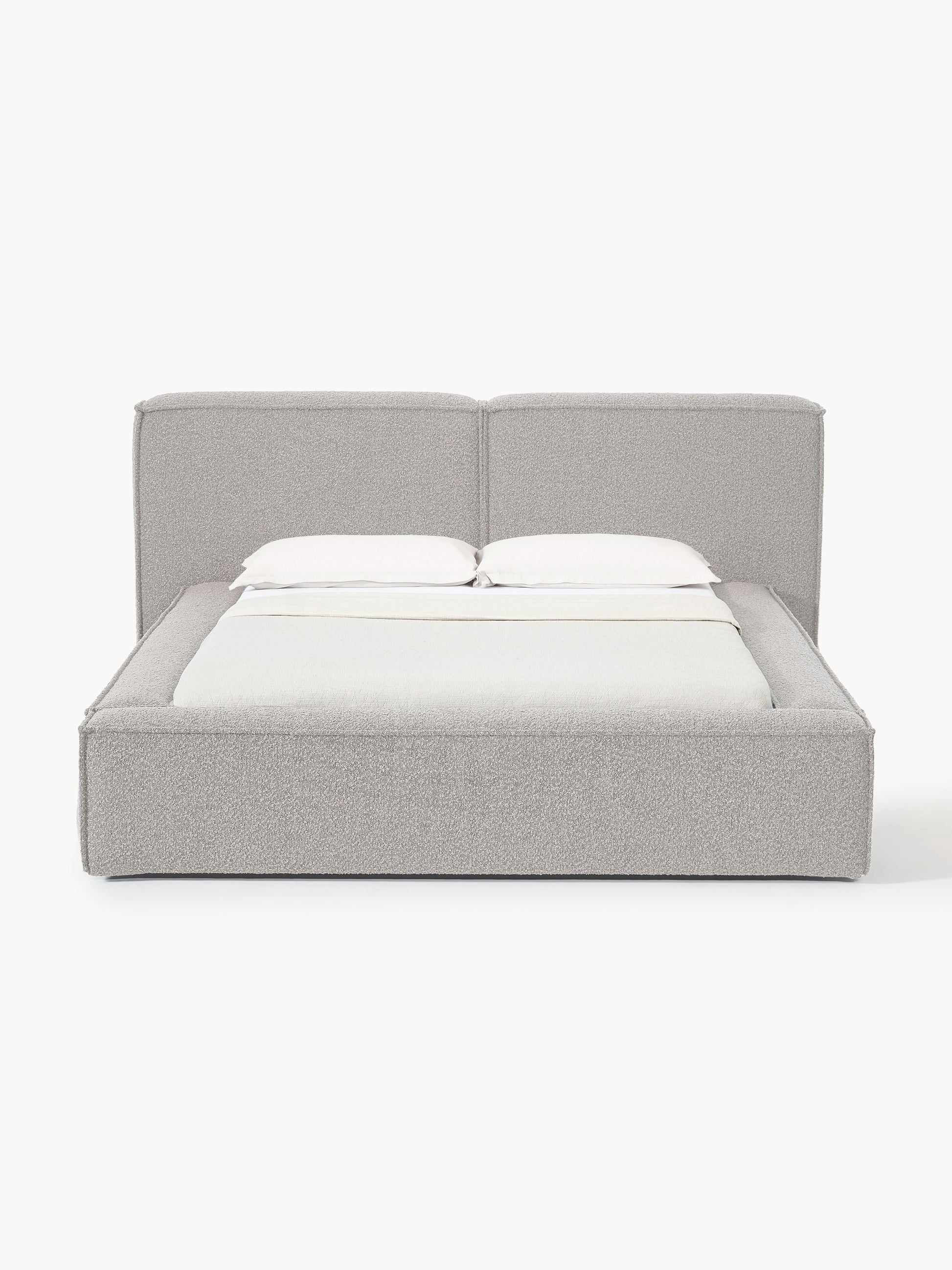 Lendric Upholstered Bed in Bouclé