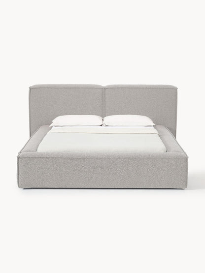 Lendric Upholstered Bed in Bouclé