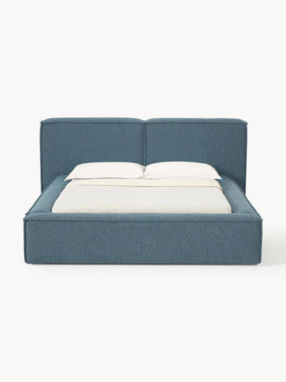 Lendric Upholstered Bed in Bouclé