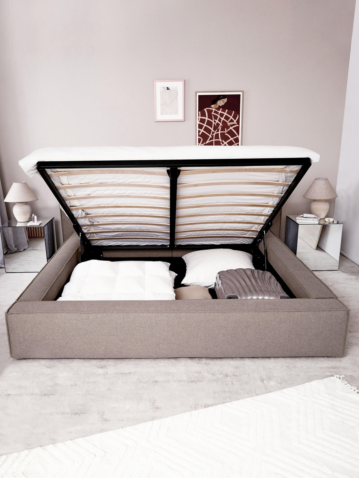 Lendric Upholstered Storage Bed
