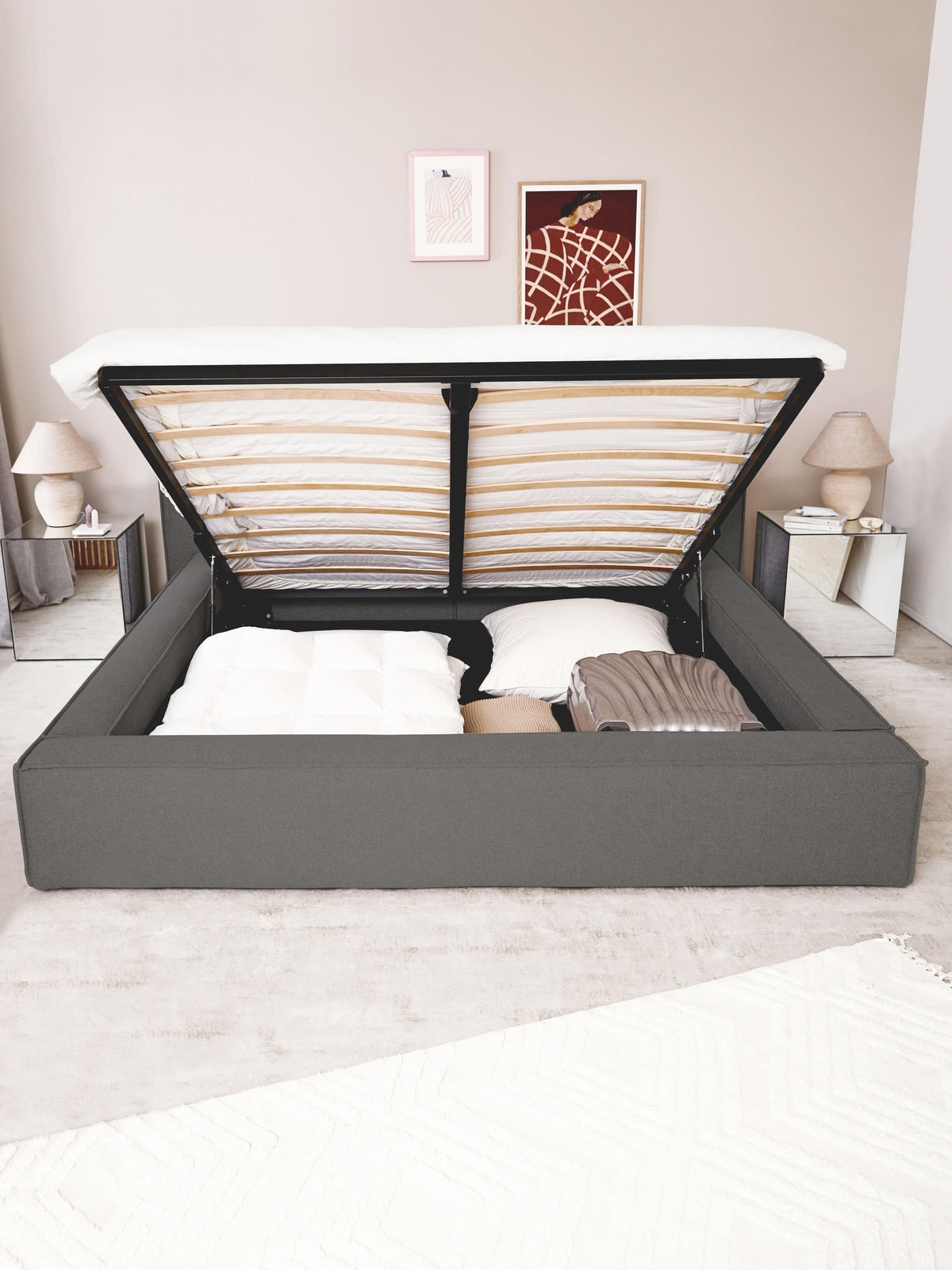 Lendric Upholstered Storage Bed