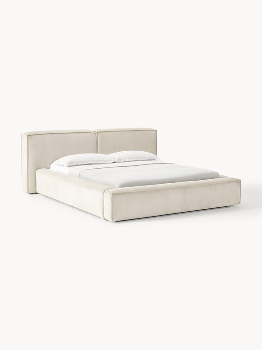 Lendric Upholstered Storage Bed in Corduroy