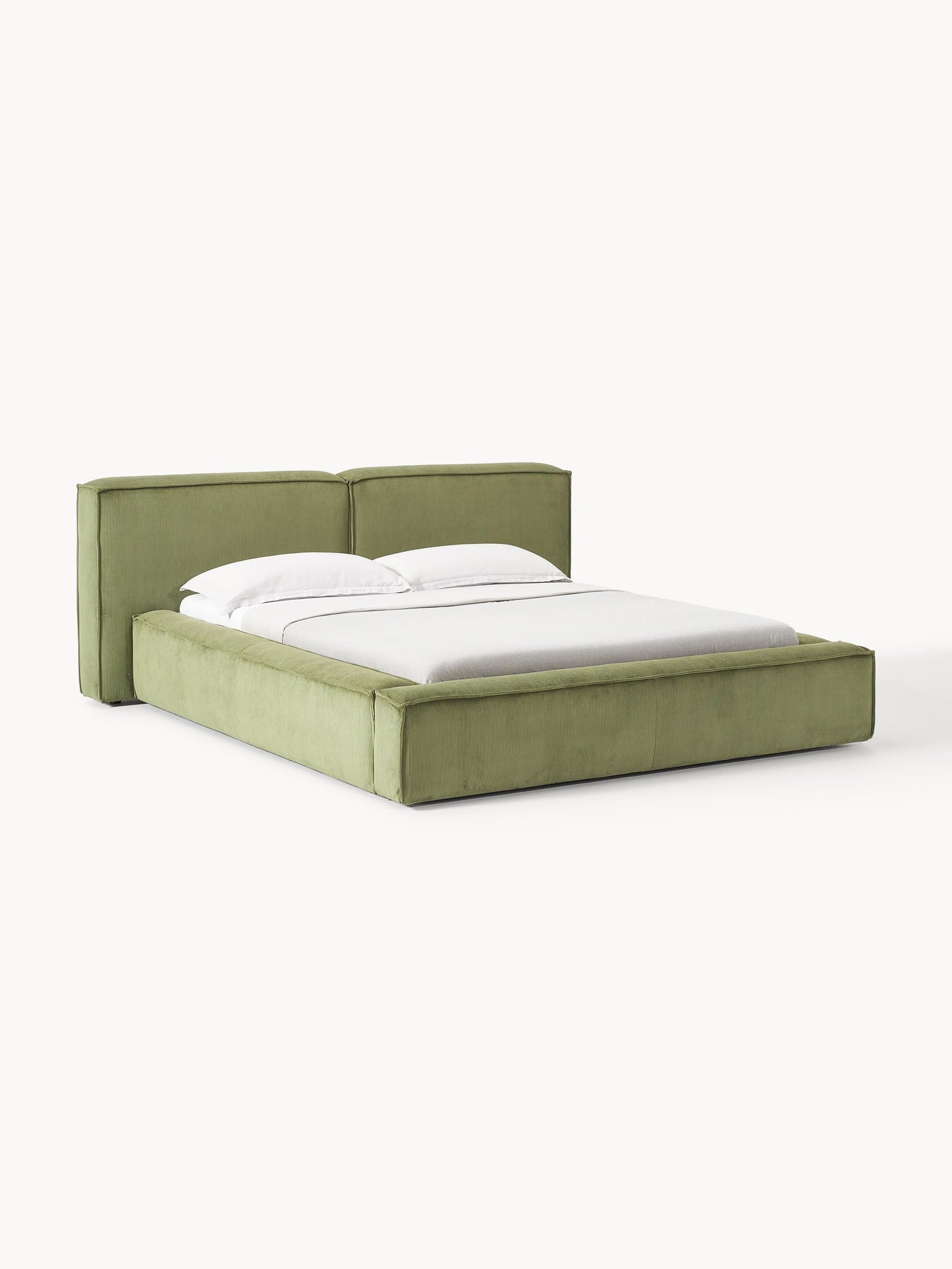 Lendric Upholstered Storage Bed in Corduroy