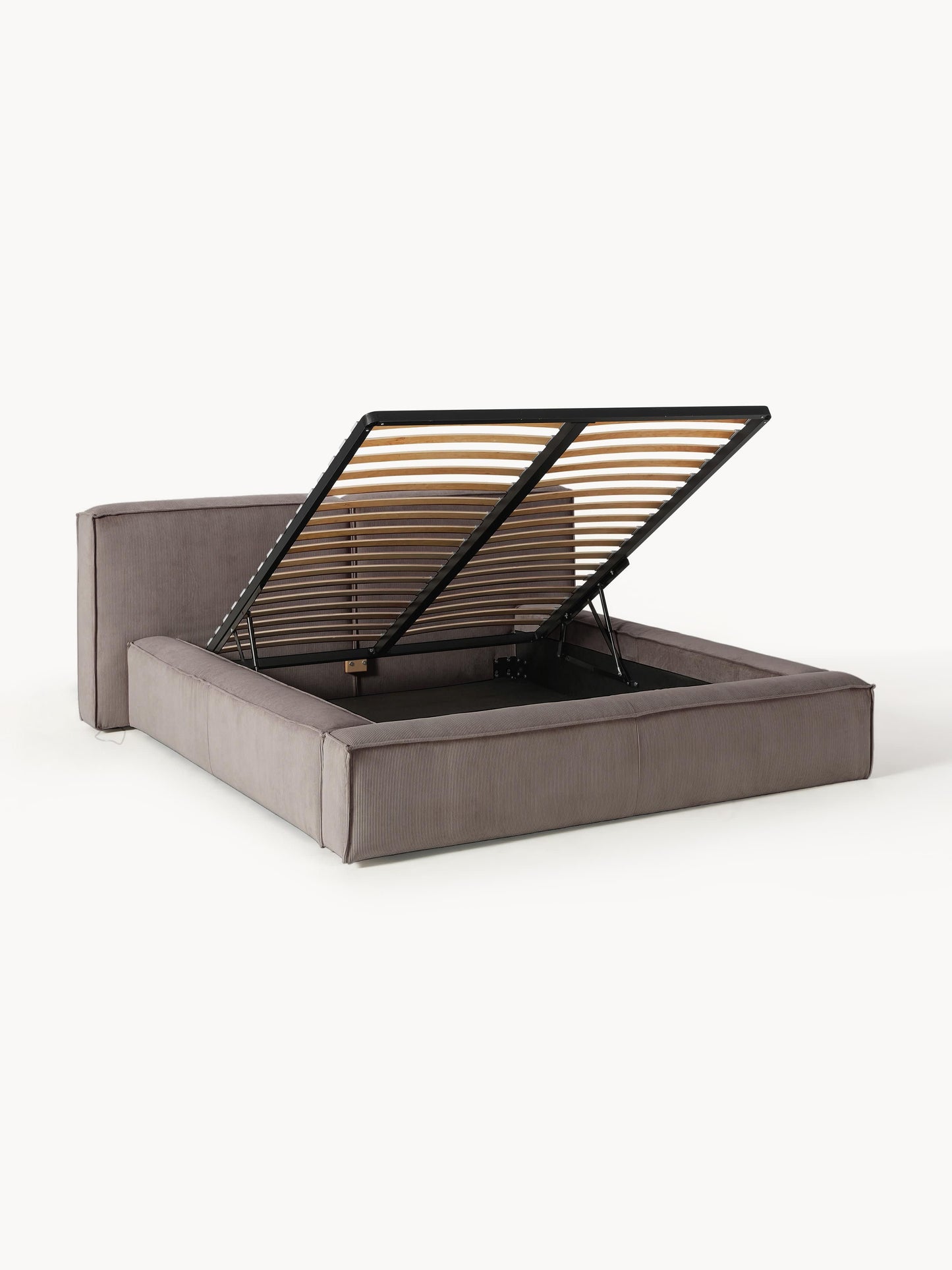 Lendric Upholstered Storage Bed in Corduroy
