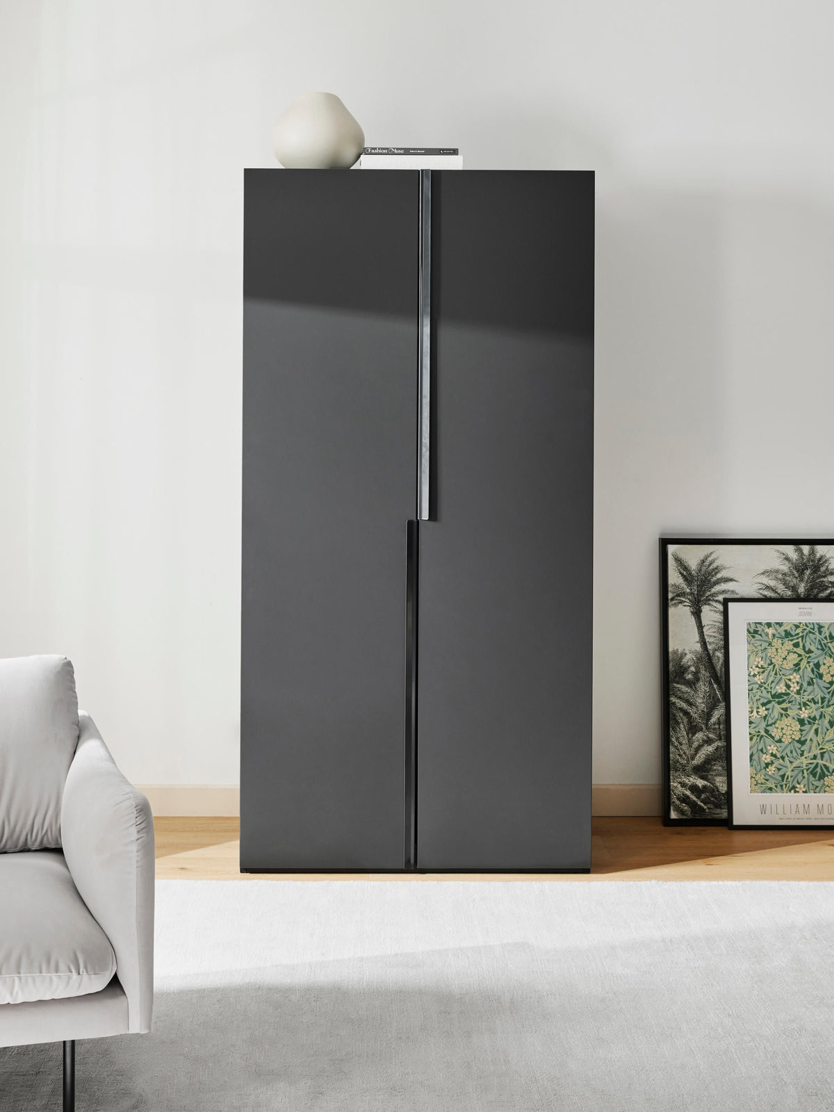 Lendrico Hinged-Door Modular Wardrobe, 100 cm Wide, in Various Sizes