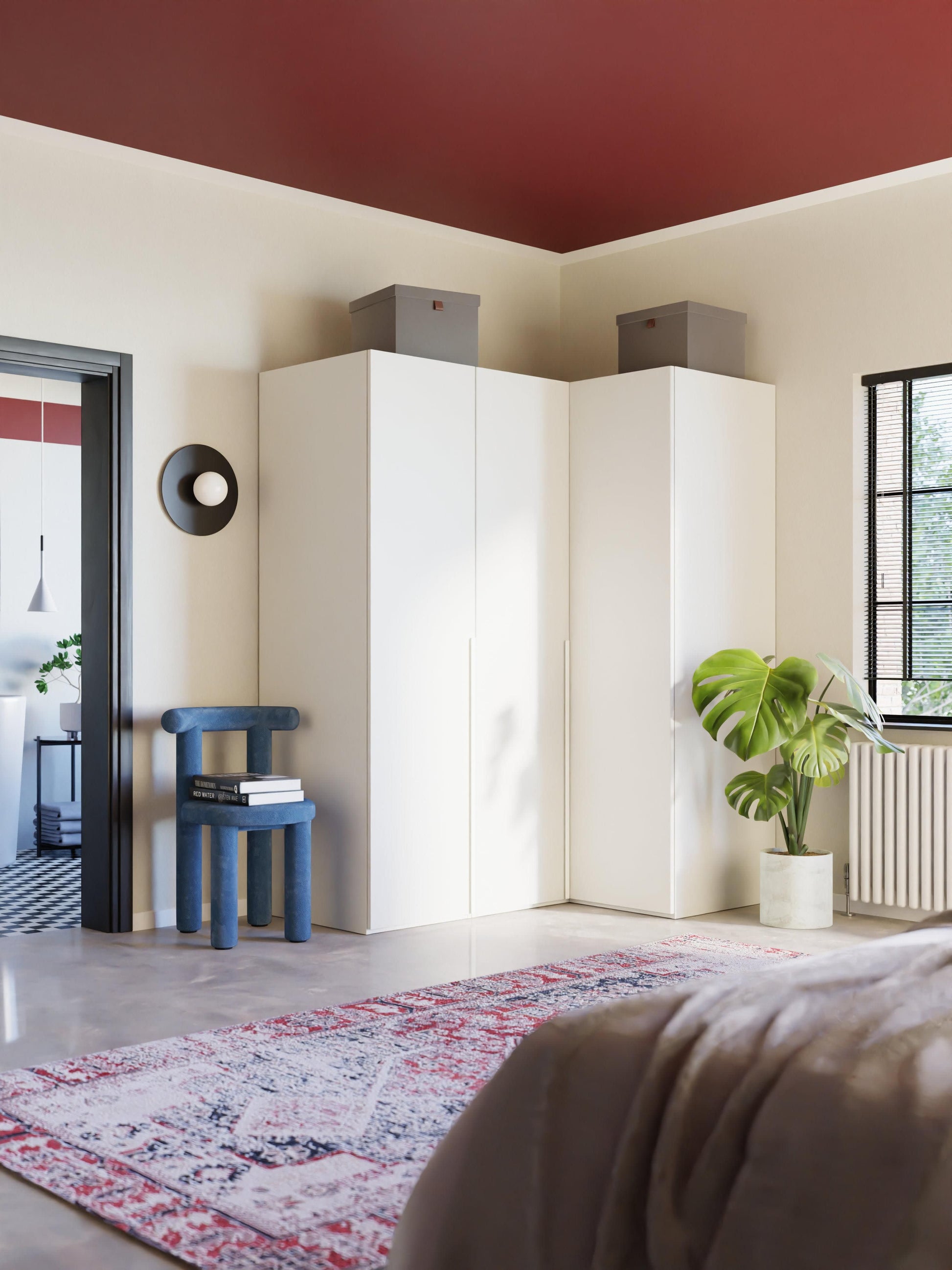Lendrico Modular Corner Wardrobe, 165 cm Wide, in Various Sizes