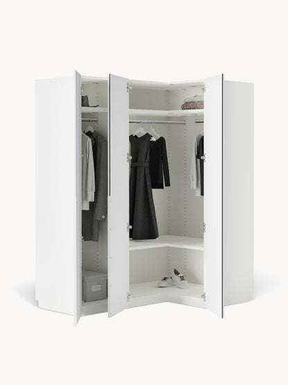 Lendrico Modular Corner Wardrobe, 165 cm Wide, in Various Sizes