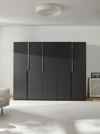 Lendrico Modular Hinged-Door Wardrobe, 250 cm Wide, in Various Sizes