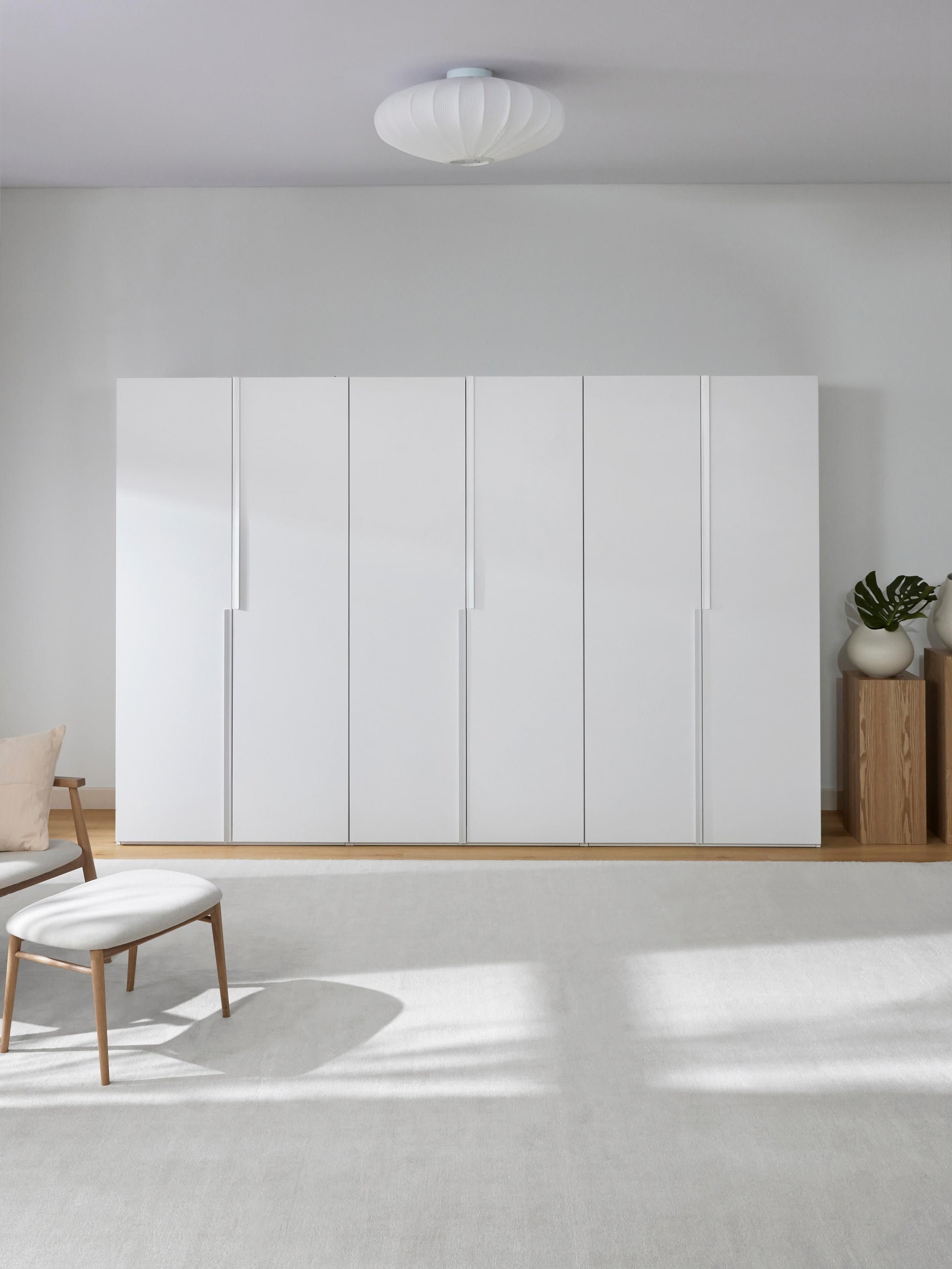Lendrico Modular Hinged-Door Wardrobe, 300 cm Wide, in Various Sizes