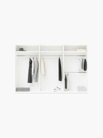 Lendrico Modular Hinged-Door Wardrobe, 300 cm Wide, in Various Sizes