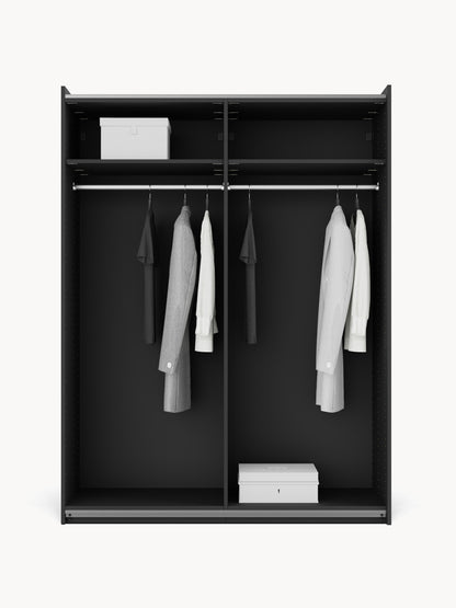 Lendrico Modular Sliding-Door Wardrobe, 150 cm Wide, in Various Sizes