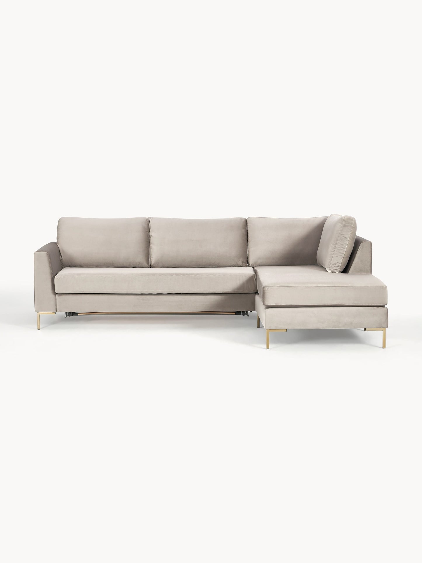 Lunavenna Sofa Bed in Velvet with Mattress, 3-Seater