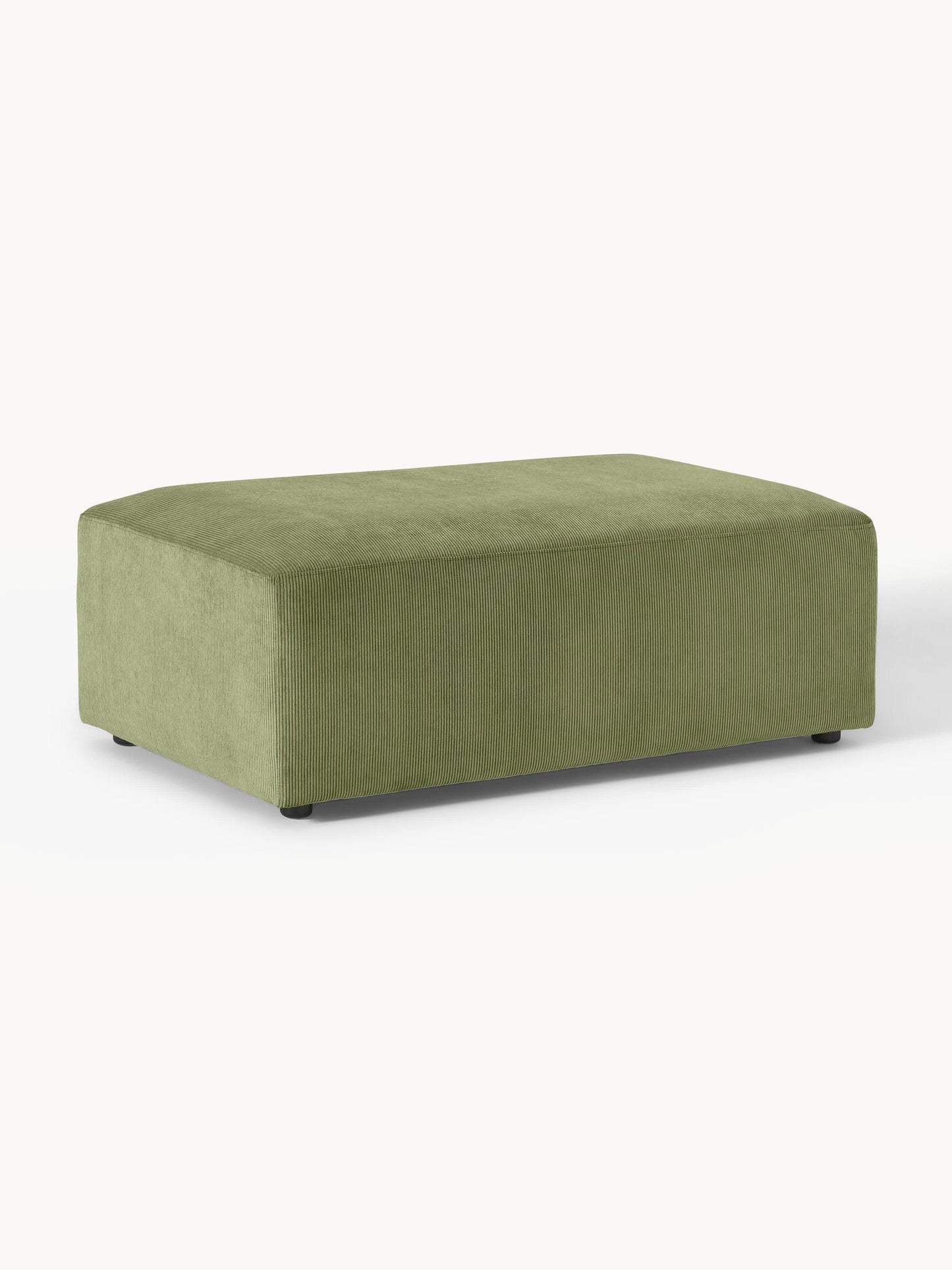 Melveria Corduroy XL Ottoman, W 116 x D 72 cm