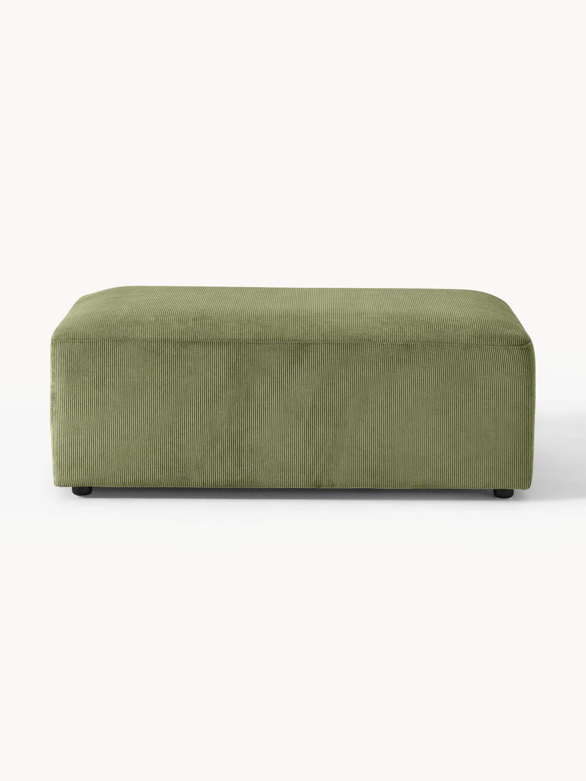 Melveria Corduroy XL Ottoman, W 116 x D 72 cm