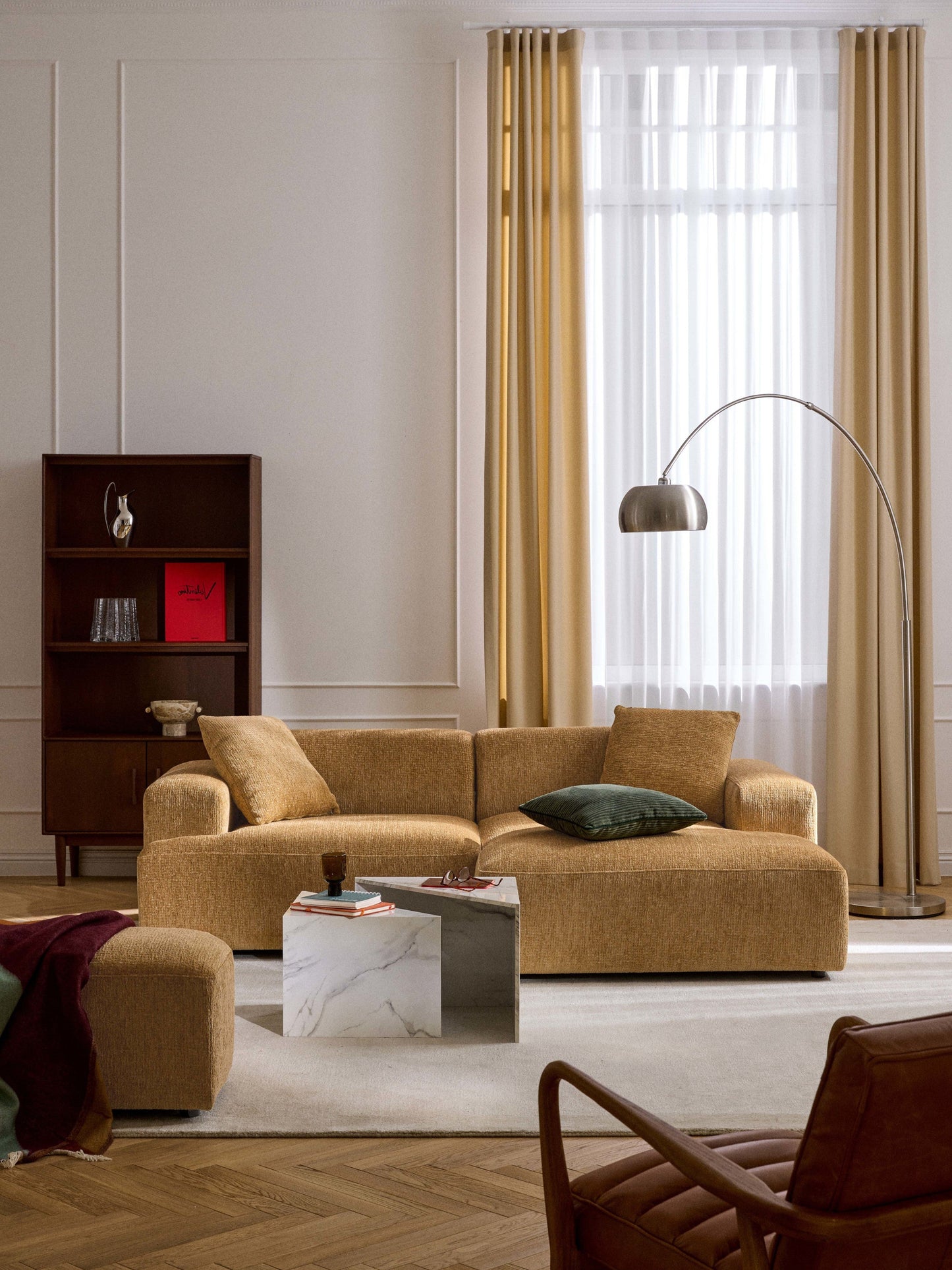 Melveria Corner Sofa, 3-Seater