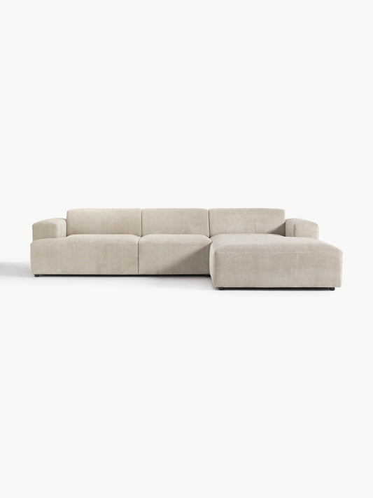 Melveria Corner Sofa (4-Seater) in Corduroy
