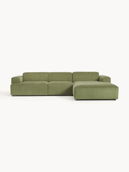 Melveria Corner Sofa (4-Seater) in Corduroy